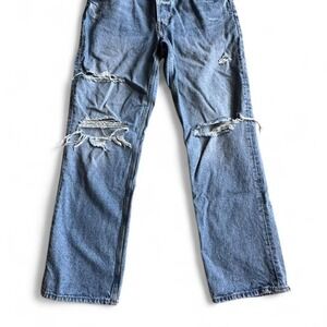 H&M Distressed blue denim 90's boyfriend‎ jeans